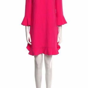 Elegant Pink Kate Spade Ruffle Dress